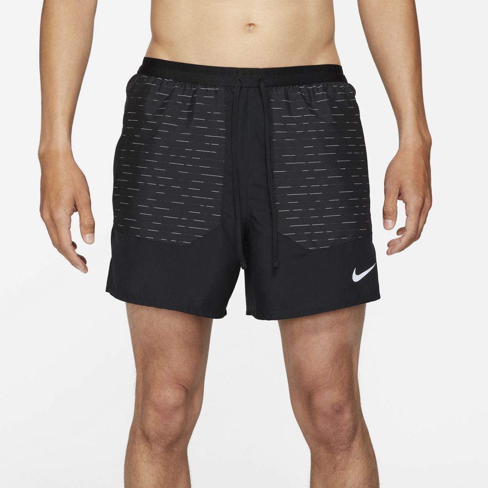 Nike M Nk Df Run Dvn Flx Strd 5Bf Pantaloneta negro de hombre para correr