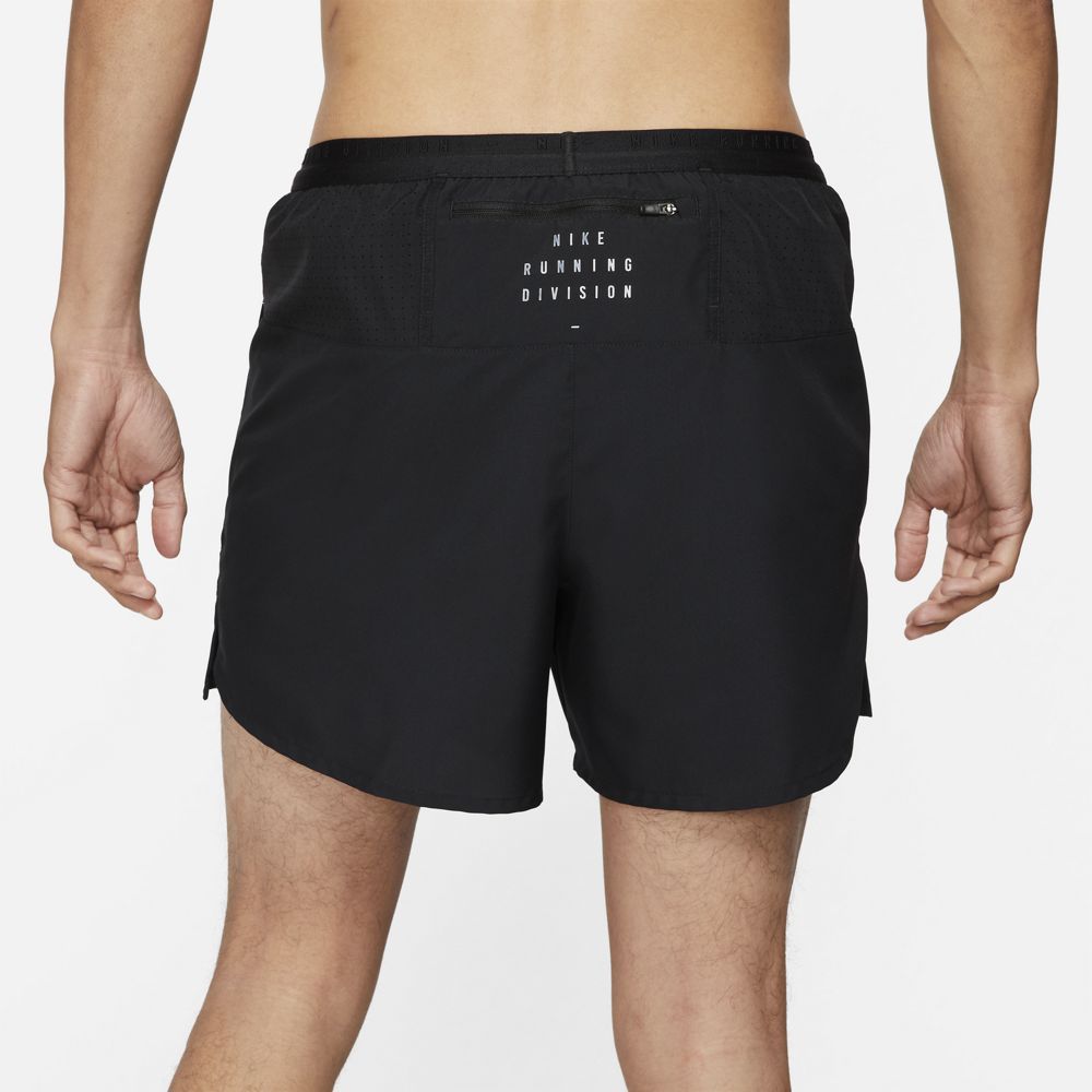 Nike M Nk Df Run Dvn Flx Strd 5Bf Pantaloneta negro de hombre para correr
