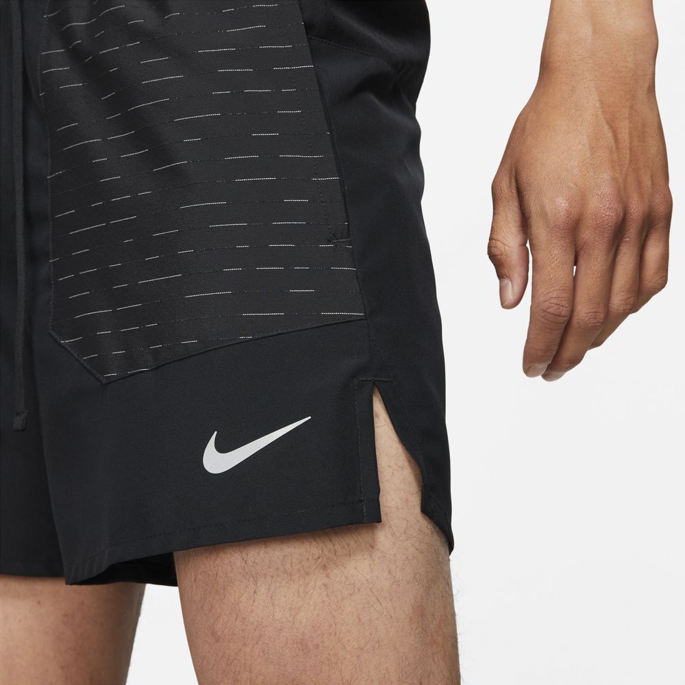 Nike M Nk Df Run Dvn Flx Strd 5Bf Pantaloneta negro de hombre para correr