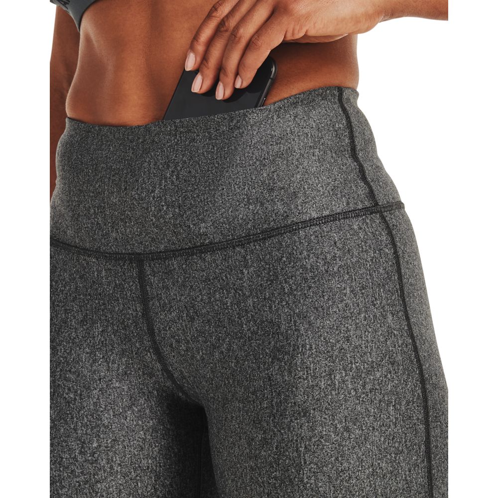 UA Armour Bike Short Licra gris de mujer para entrenamiento