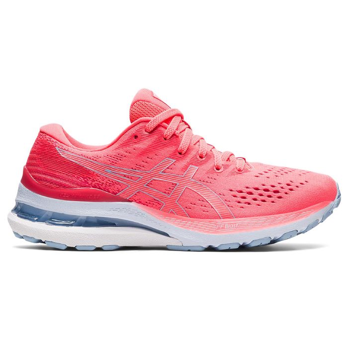 Tenis-asics-para-mujer-Gel-Kayano-28-para-correr-color-rosado.-Lateral-Externa-Derecha