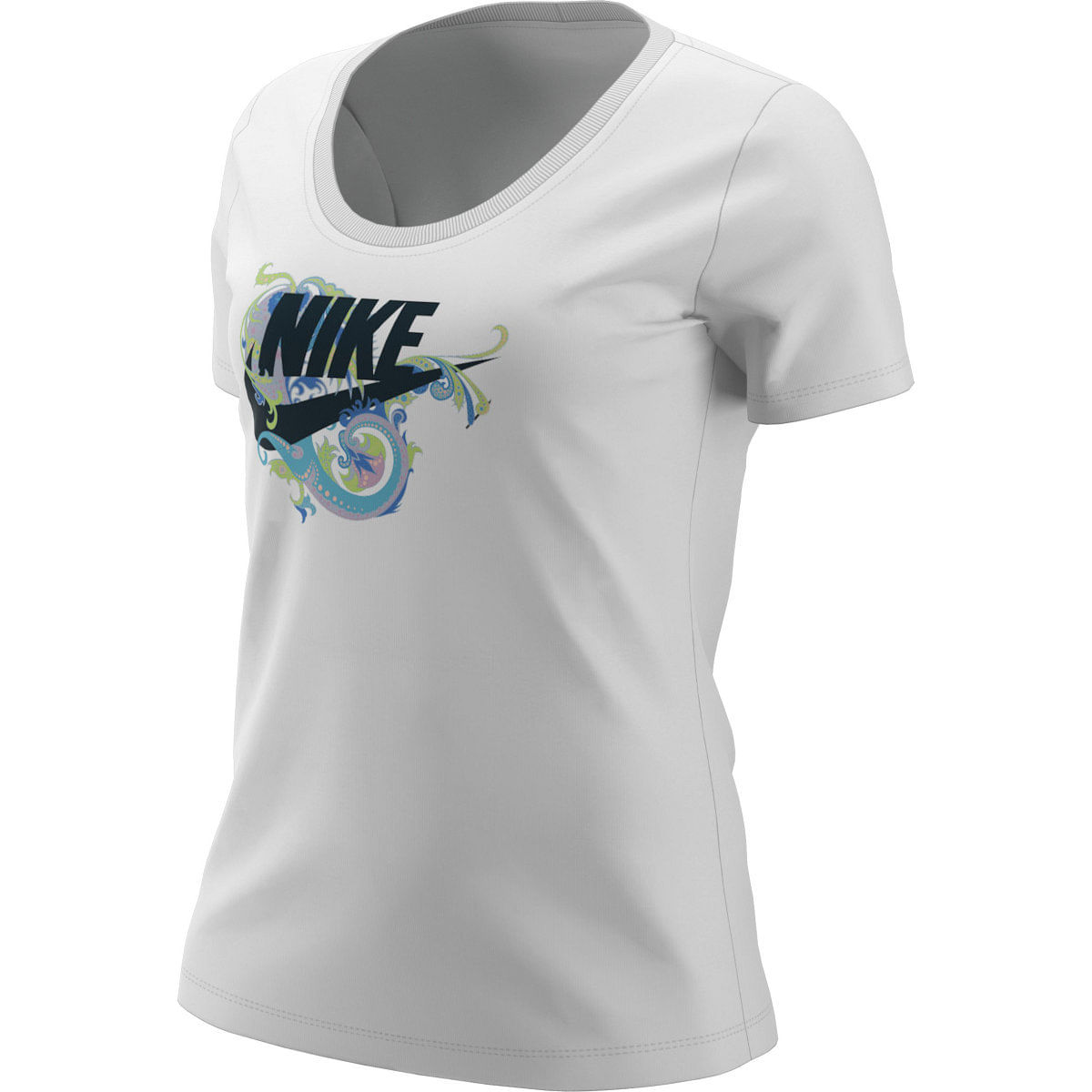 Nike W Nsw Tee Scoop Stmt Camiseta Manga Corta blanco de mujer lifestyle