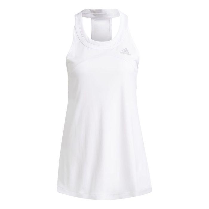 Camiseta-Manga-Sisa-adidas-para-mujer-Club-Tank-para-tenis-color-blanco.-Frente-Sin-Modelo