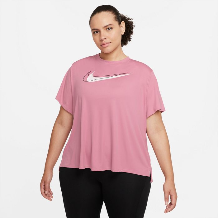 Camiseta-Manga-Corta-nike-para-mujer-W-Nk-Df-Swsh-Run-Top-Ss-para-correr-color-rosado.-Frente-Sin-Modelo