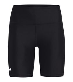 Pantaloneta-under-armour-para-mujer-Hg-Armour-Bike-Short-para-entrenamiento-color-negro.-Frente-Sin-Modelo