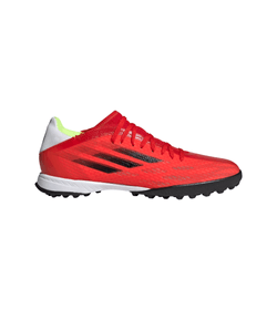 Guayos-adidas-para-hombre-X-Speedflow.3-Tf-para-futbol-color-rojo.-Lateral-Externa-Derecha