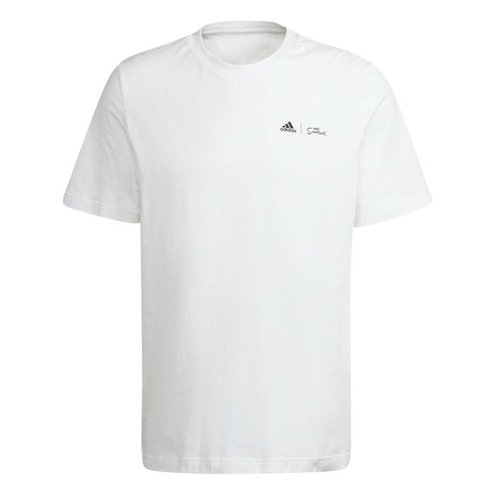 Camiseta-Manga-Corta-adidas-para-hombre-M-Smpsns-Ski-T-para-moda-color-blanco.-Frente-Sin-Modelo