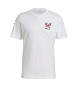 Camiseta-Manga-Corta-adidas-para-hombre-M-Ddlbmb-Embr-T-para-moda-color-blanco.-Frente-Sin-Modelo