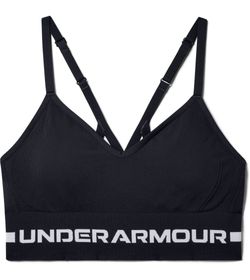 Top-under-armour-para-mujer-Ua-Seamless-Low-Long-Bra-para-entrenamiento-color-negro.-Frente-Sin-Modelo