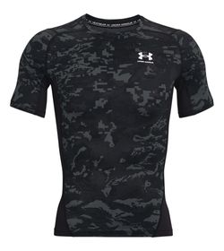 Camiseta-De-Compresion-under-armour-para-hombre-Ua-Hg-Armour-Camo-Comp-Ss-para-entrenamiento-color-negro.-Frente-Sin-Modelo
