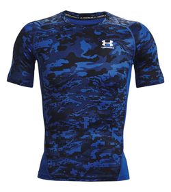 Camiseta-De-Compresion-under-armour-para-hombre-Ua-Hg-Armour-Camo-Comp-Ss-para-entrenamiento-color-azul.-Frente-Sin-Modelo
