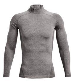 Camiseta-De-Compresion-under-armour-para-hombre-Ua-Cg-Armour-Comp-Mock-para-entrenamiento-color-gris.-Frente-Sin-Modelo