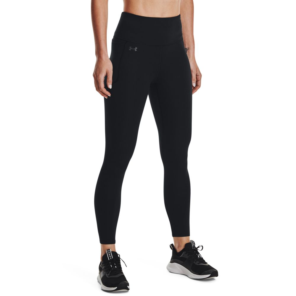 UA Ion Ankle Leg Licra negro de mujer para entrenamiento