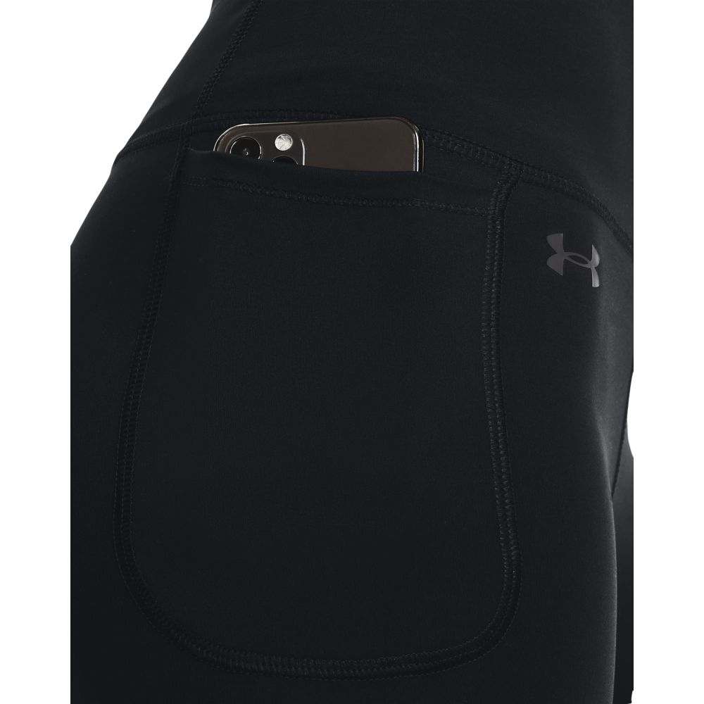 UA Ion Ankle Leg Licra negro de mujer para entrenamiento