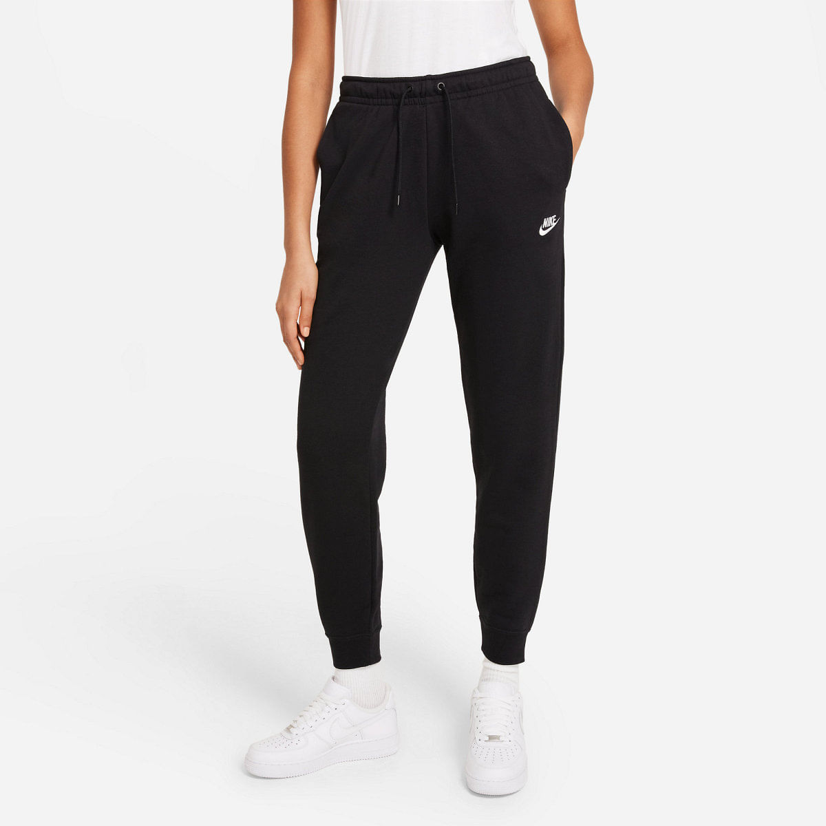 Nike W Nsw Essntl Pant Reg Flc Pantalón negro de mujer lifestyle