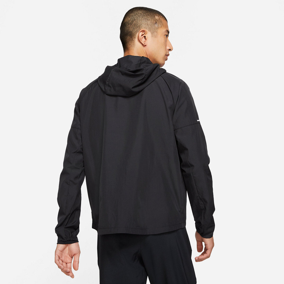 Nike M Nk Rpl Miler Jkt Chaqueta negro de hombre para correr