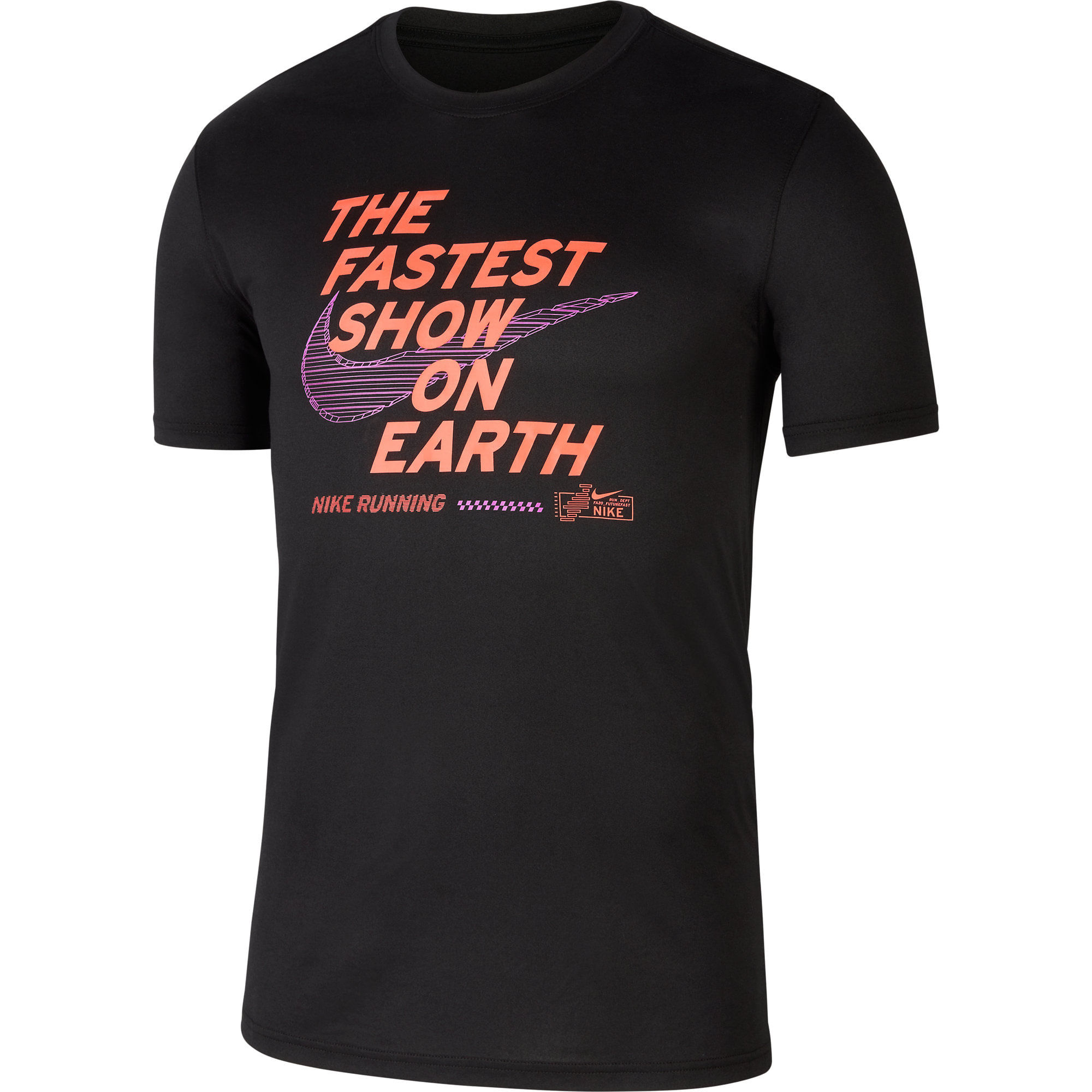 Nike M Nk Dry Tee Future Fast Camiseta Manga Corta negro de hombre para correr