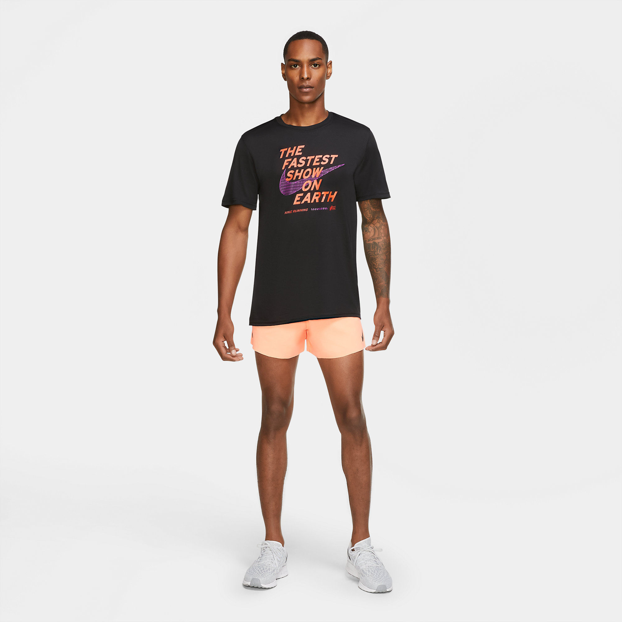 Nike M Nk Dry Tee Future Fast Camiseta Manga Corta negro de hombre para correr