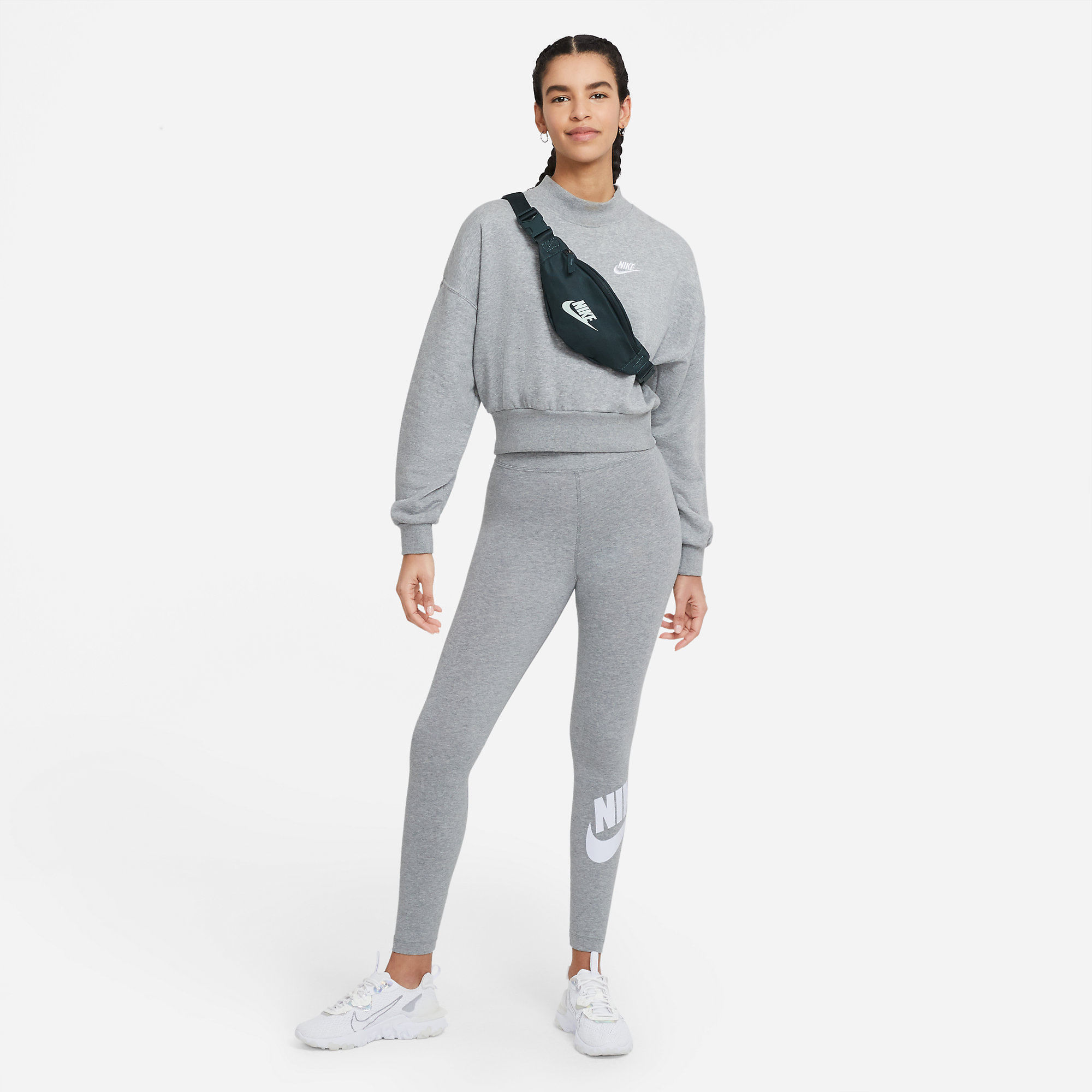 Nike W Nsw Essntl Lggng Futura Hr Licra gris de mujer lifestyle