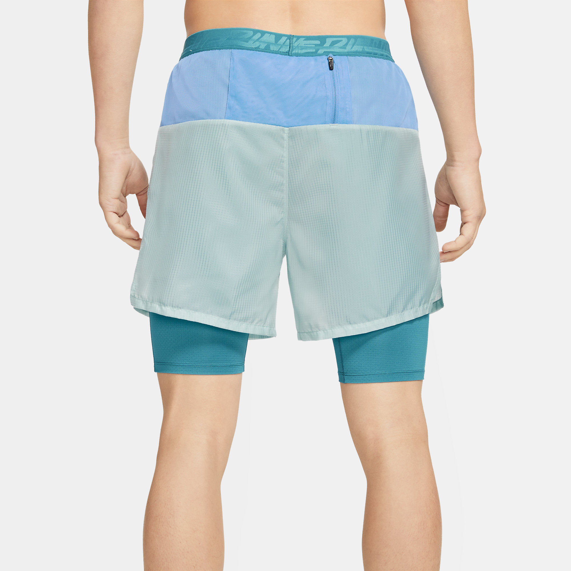 Nike M Nk Df Wld Rn Flx Strd 72In1 Pantaloneta azul de hombre para correr