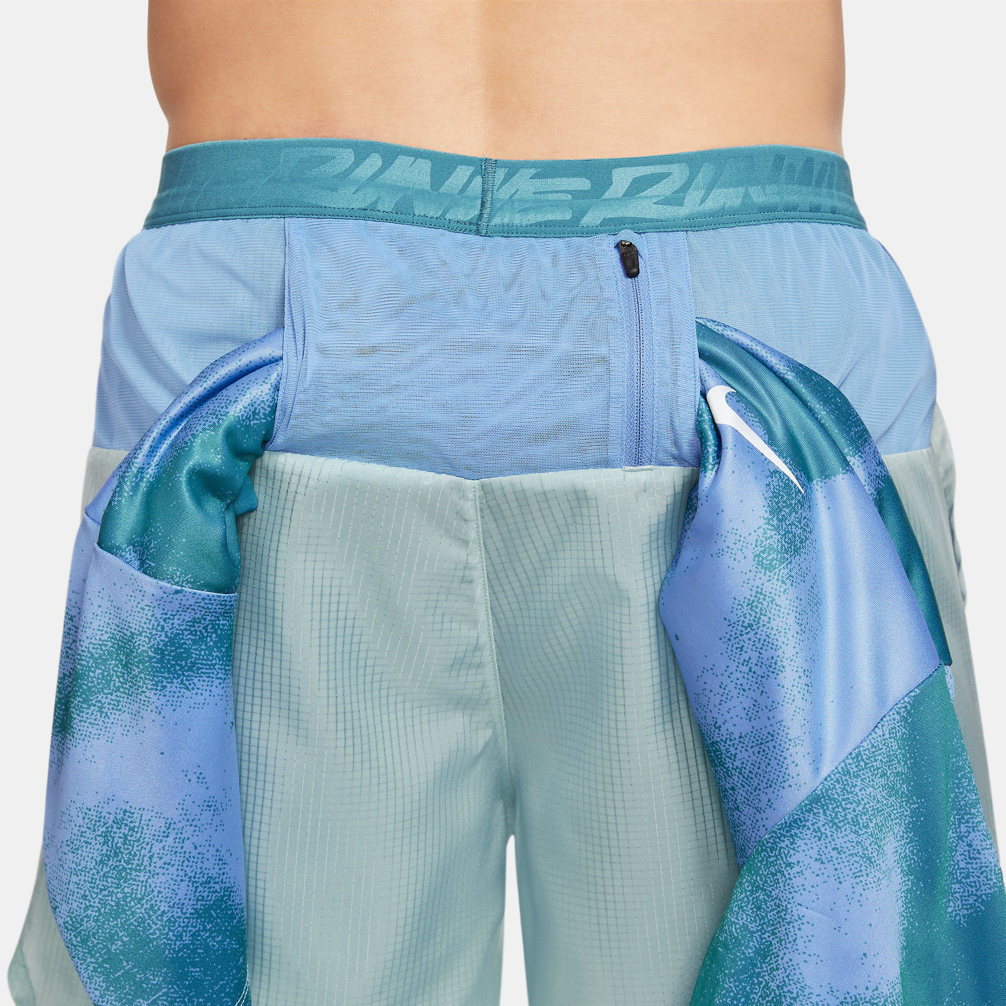 Nike M Nk Df Wld Rn Flx Strd 72In1 Pantaloneta azul de hombre para correr