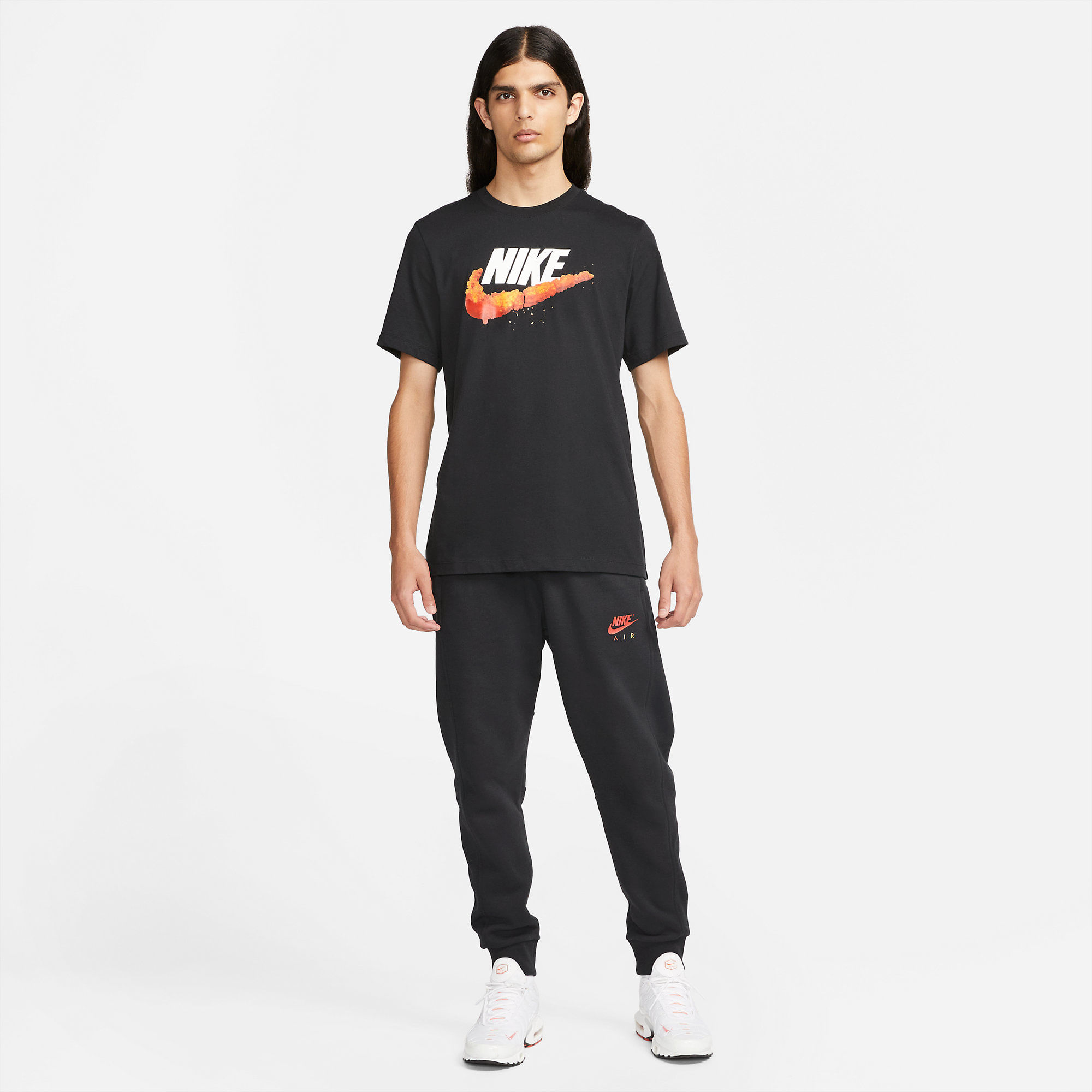Nike M Nsw Chicken Sole Food Tee Camiseta Manga Corta negro de hombre lifestyle