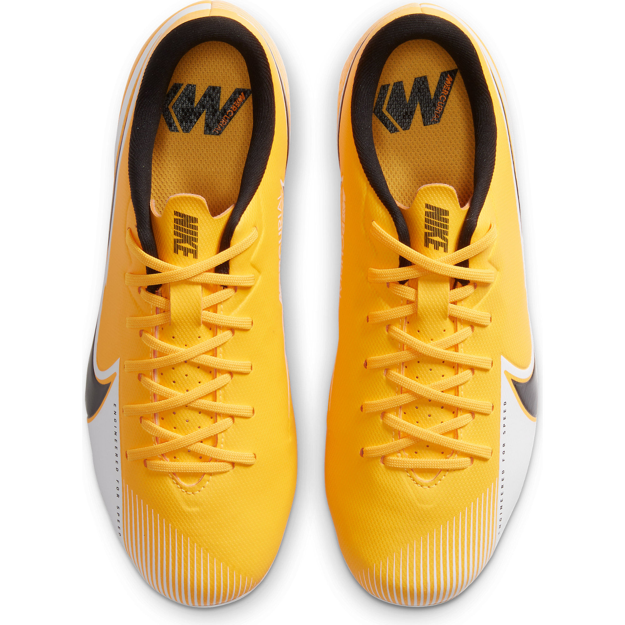 Nike Jr Vapor 13 Academy Fg/Mg Guayos amarillo de niño para futbol