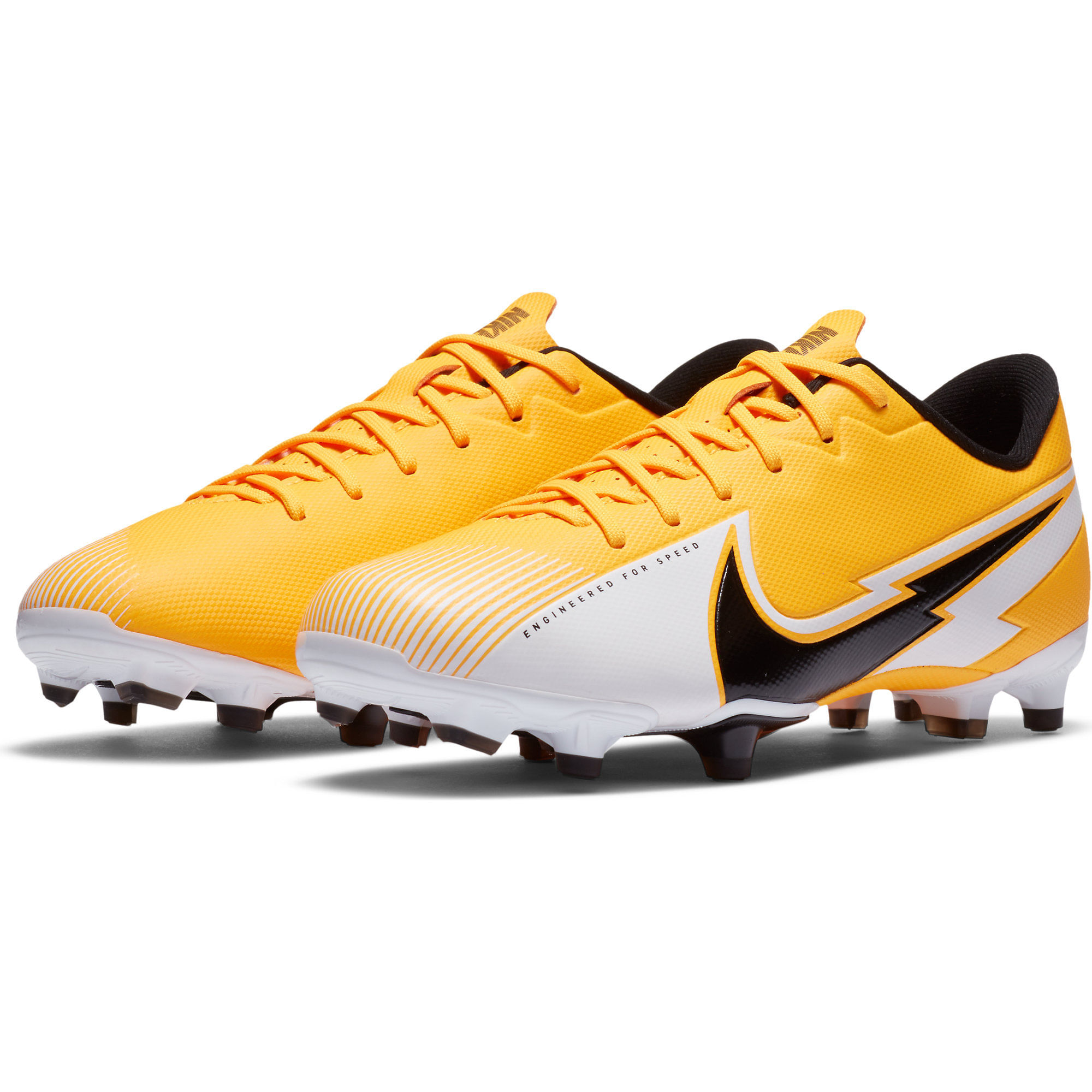 Nike Jr Vapor 13 Academy Fg/Mg Guayos amarillo de niño para futbol