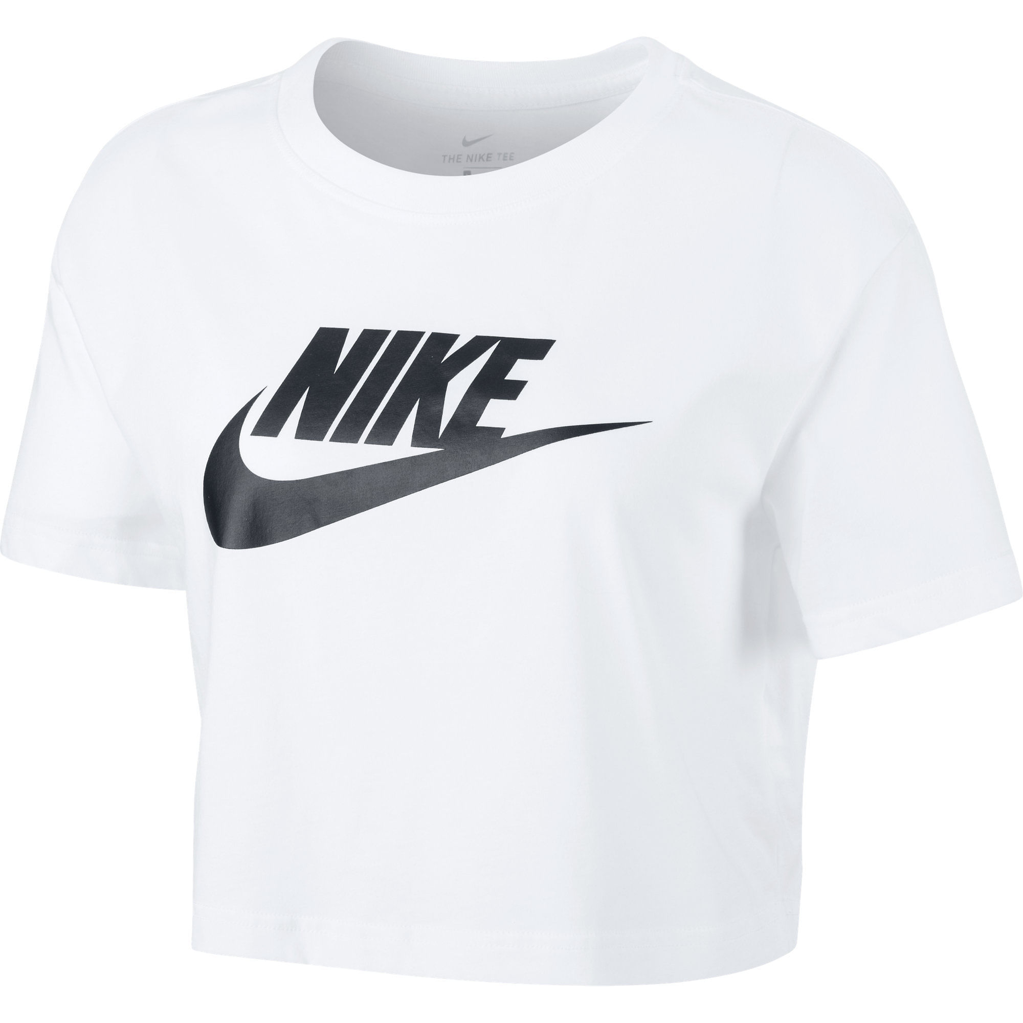 Nike W Nsw Tee Essntl Crp Icn Ftra Camiseta Manga Corta blanco de mujer lifestyle