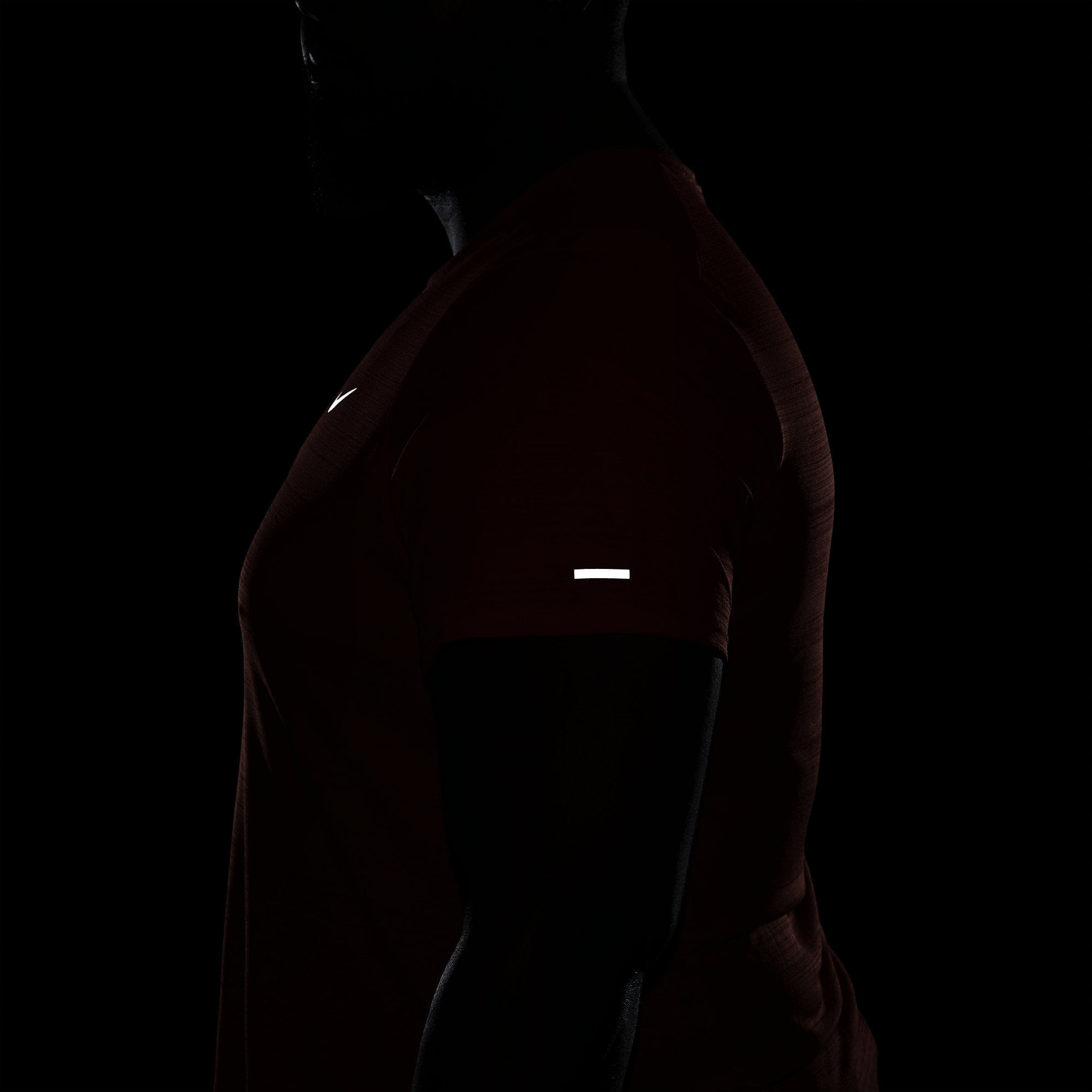 Nike M Nk Df Miler Top Ss Camiseta Manga Corta naranja de hombre para correr