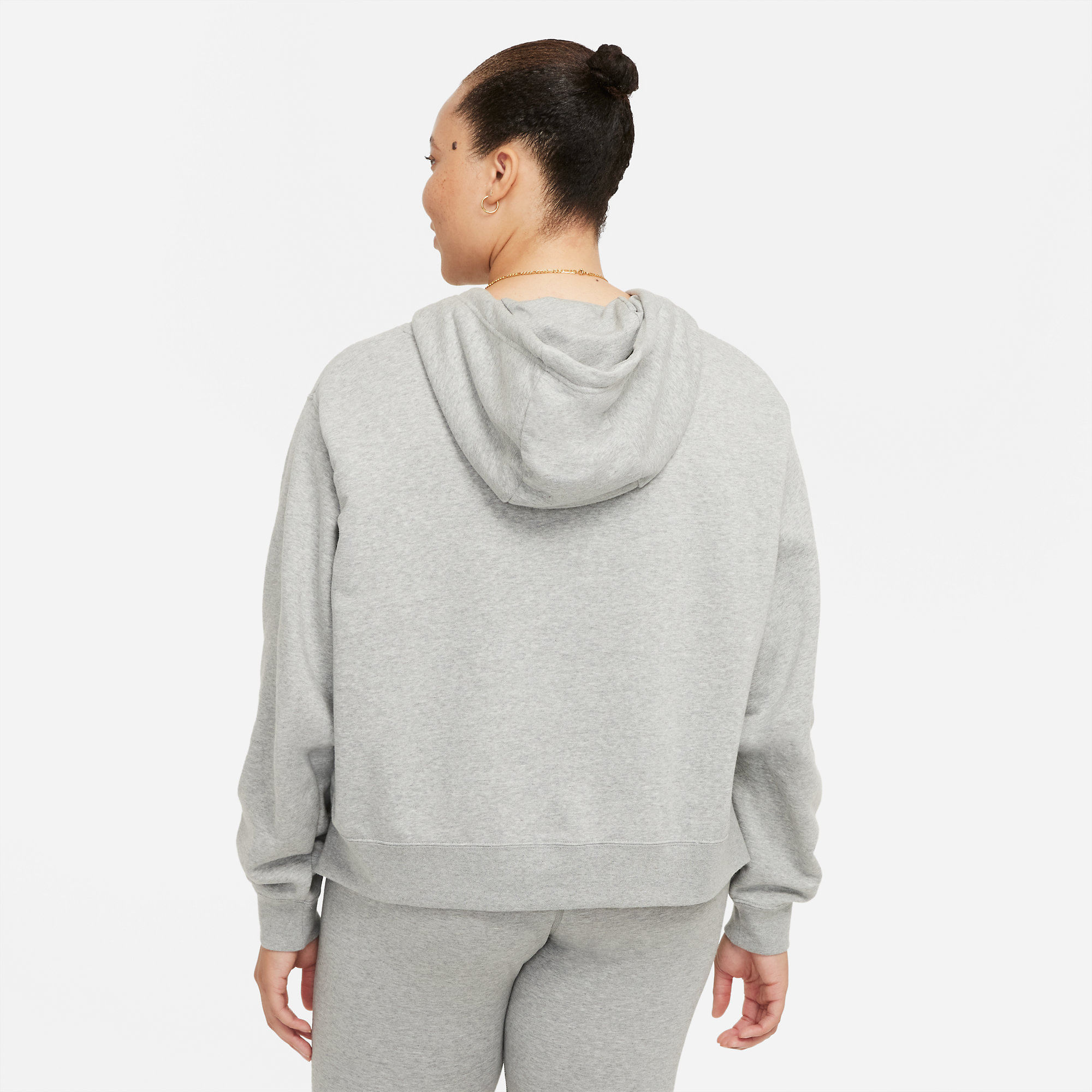 Nike W Nsw Essntl Flc Hoodie Zip Hoodie gris de mujer lifestyle