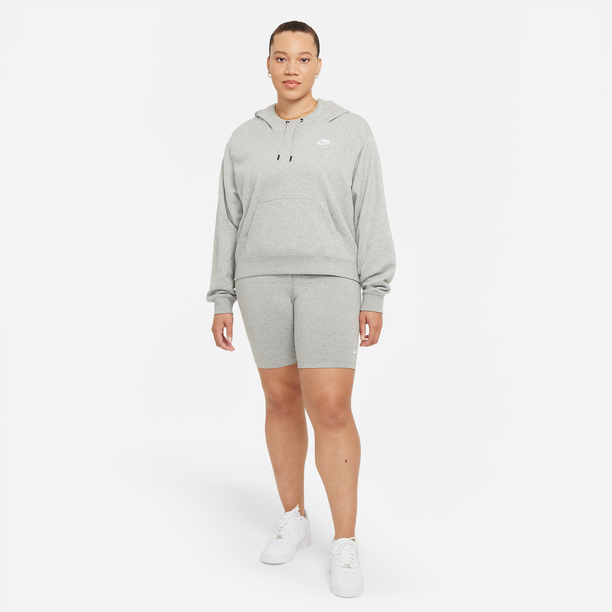Nike W Nsw Essntl Flc Hoodie Zip Hoodie gris de mujer lifestyle