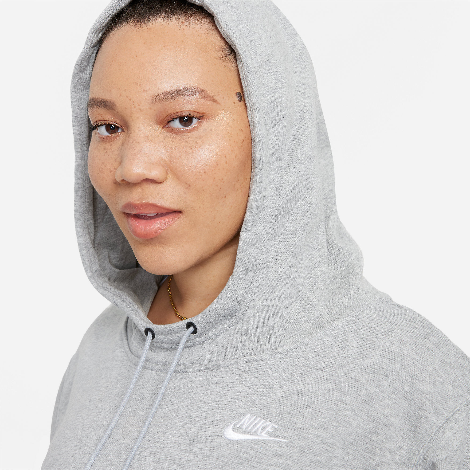 Nike W Nsw Essntl Flc Hoodie Zip Hoodie gris de mujer lifestyle