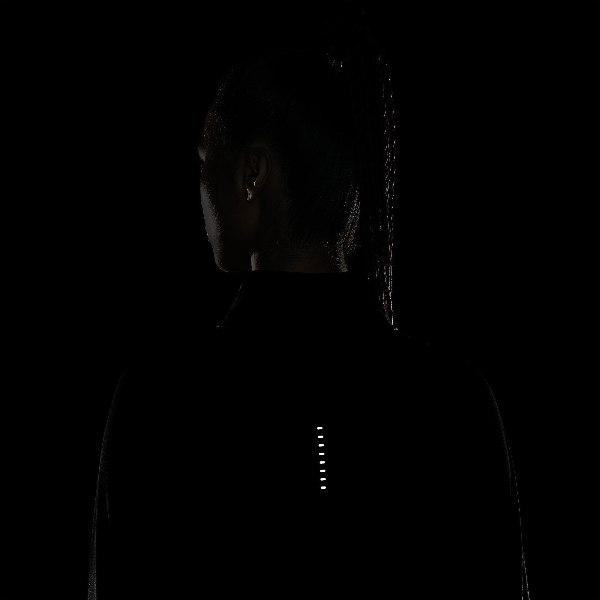 Nike W Nk Df Swsh Run Hz Mdlayr Camiseta Manga Larga negro de mujer para correr