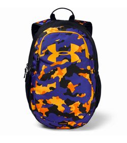 Morral-under-armour-unisex-Ua-Scrimmage-2.0-Backpack-para-entrenamiento-color-naranja.-Frente-Sin-Modelo