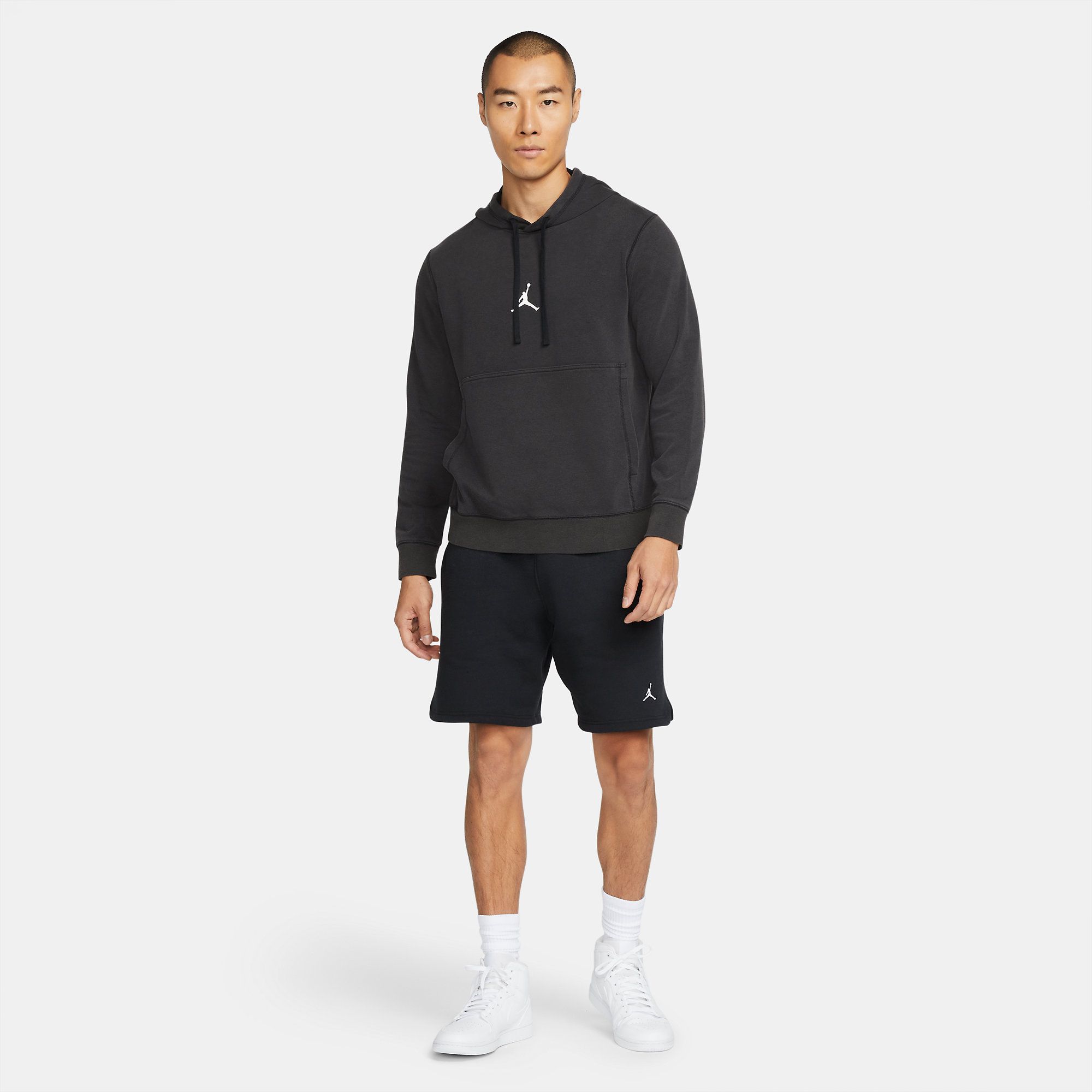 Nike M J Df Air Flc Po Hoodie Hoodie negro de hombre lifestyle