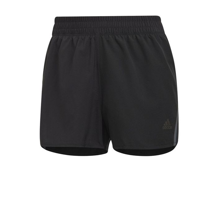 Pantaloneta-adidas-para-mujer-Ri-3S-Short-para-correr-color-negro.-Frente-Sobre-Modelo