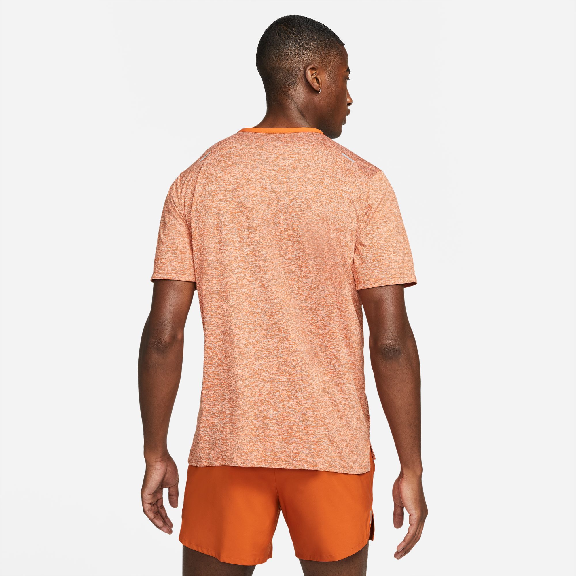 Nike M Nk Df Rise 365 Ss Camiseta Manga Corta naranja de hombre para correr