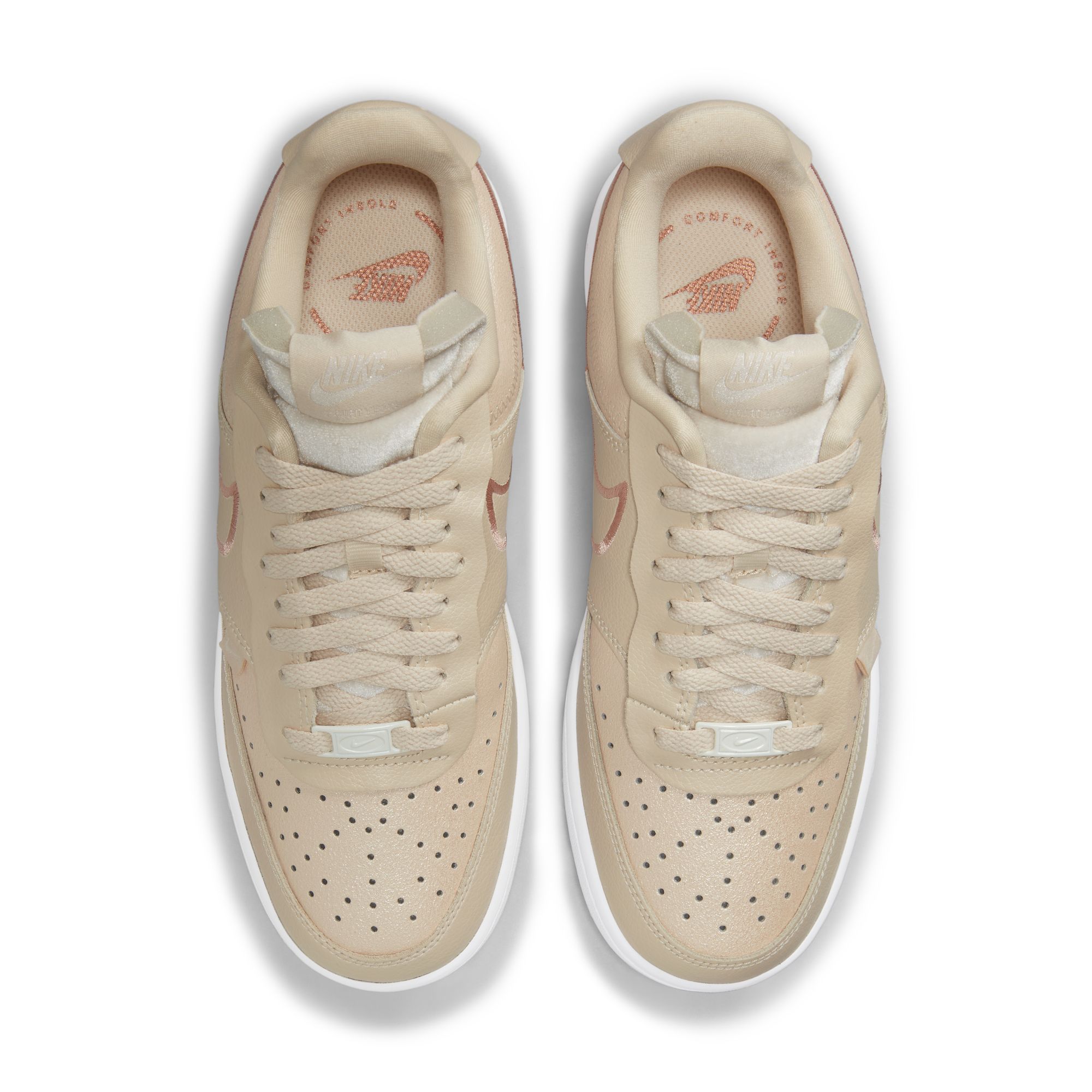 Nike W Nike Court Vision Lo Prm Imp Tenis beige de mujer lifestyle