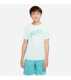 Camiseta-Manga-Corta-nike-para-niño-B-Nk-Df-Trophy-Gfx-Ss-Top-para-entrenamiento-color-verde.-Frente-Sobre-Modelo