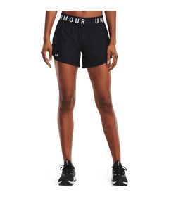 Pantaloneta-under-armour-para-mujer-Play-Up-5In-Shorts-para-entrenamiento-color-negro.-Frente-Sobre-Modelo