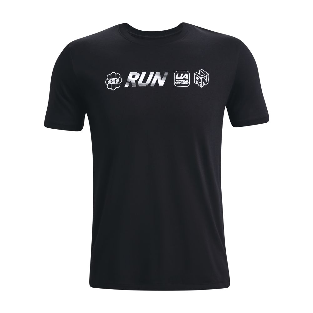 UA Run Anywhere Ss Camiseta Manga Corta negro de hombre para correr