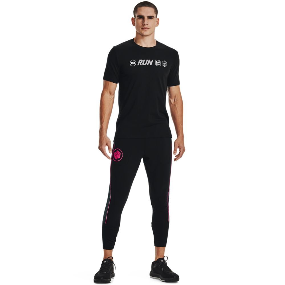 UA Run Anywhere Ss Camiseta Manga Corta negro de hombre para correr
