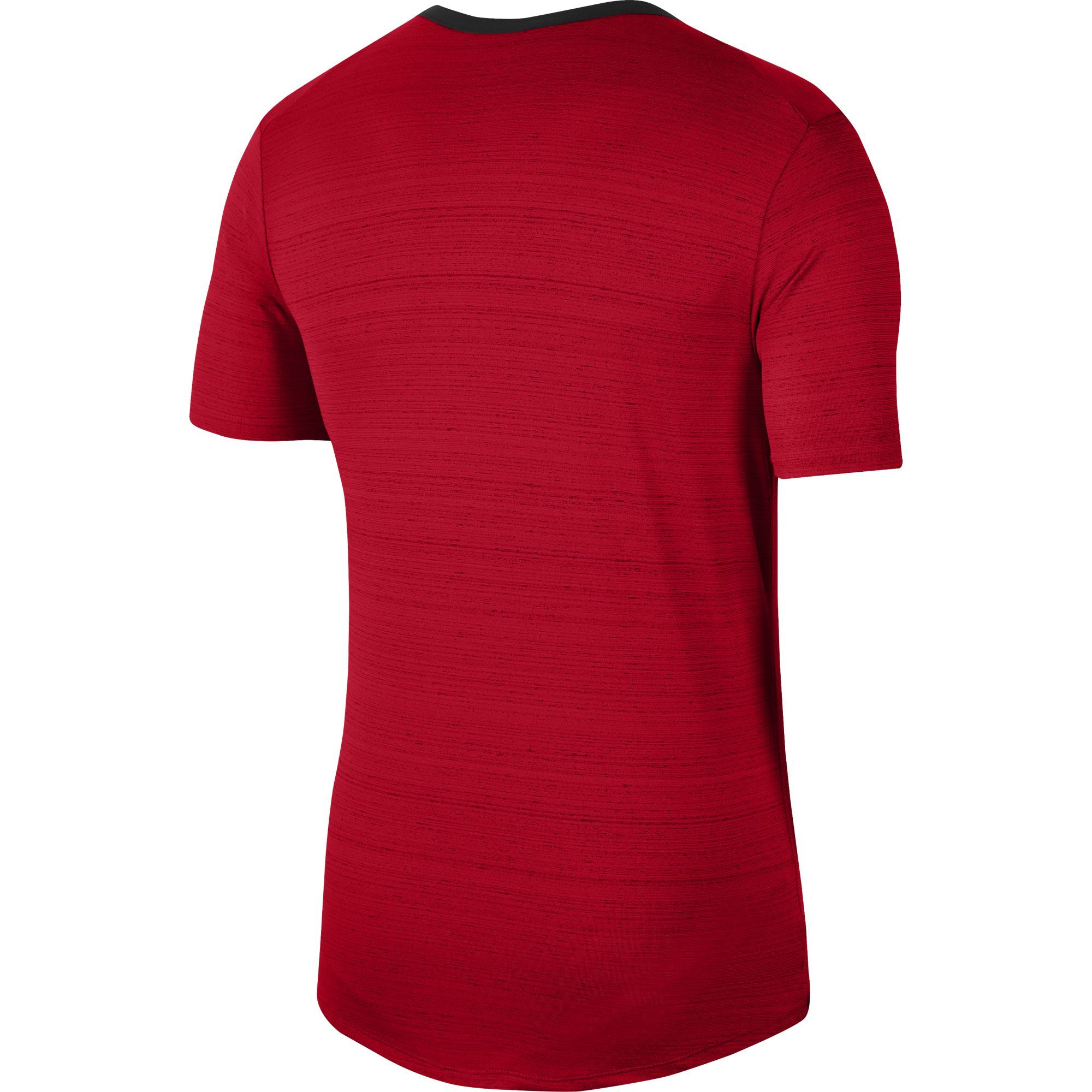Nike M Nk Df Miler Top Ss Camiseta Manga Corta rojo de hombre para correr