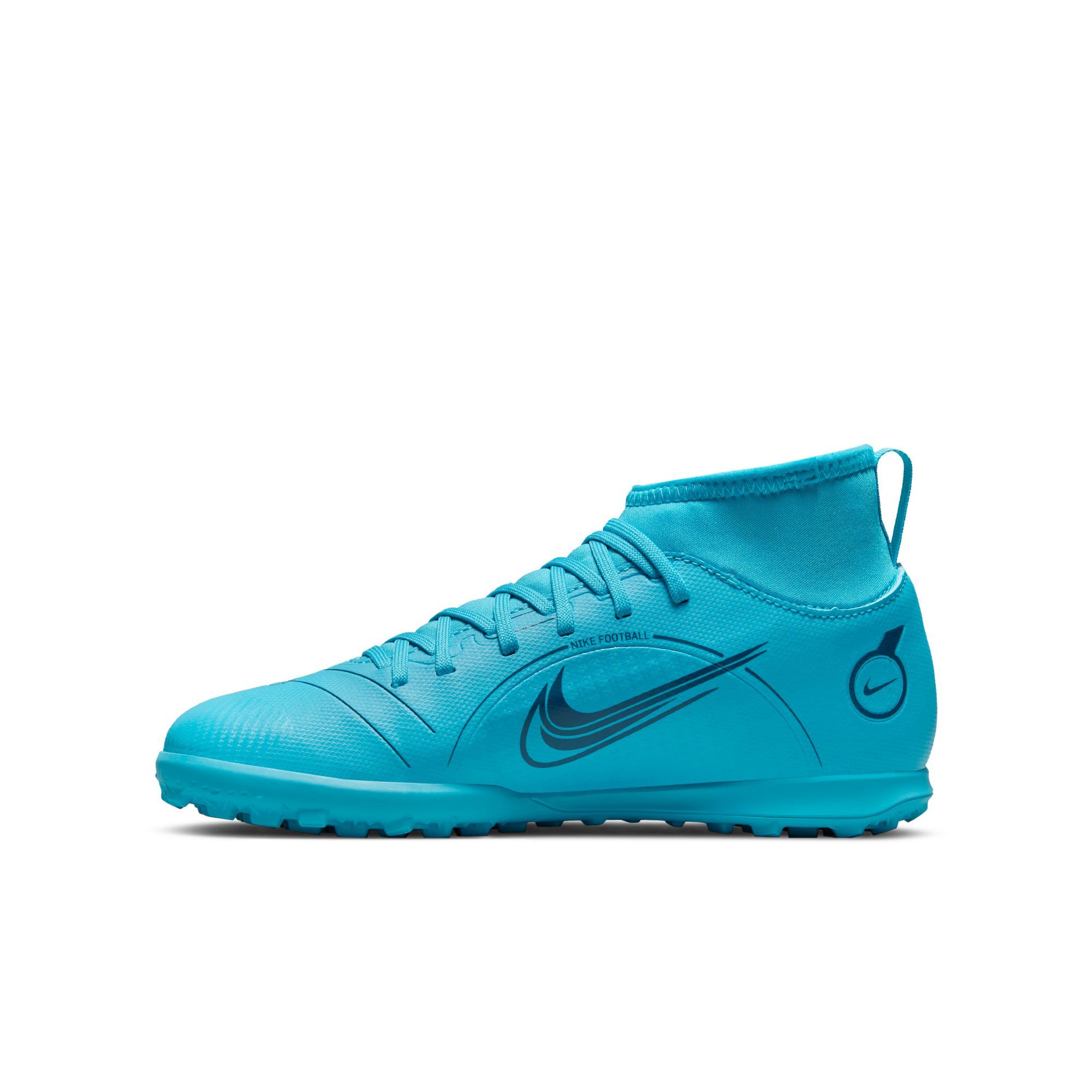 Nike Jr Superfly 8 Club Tf Guayos azul de niño para futbol