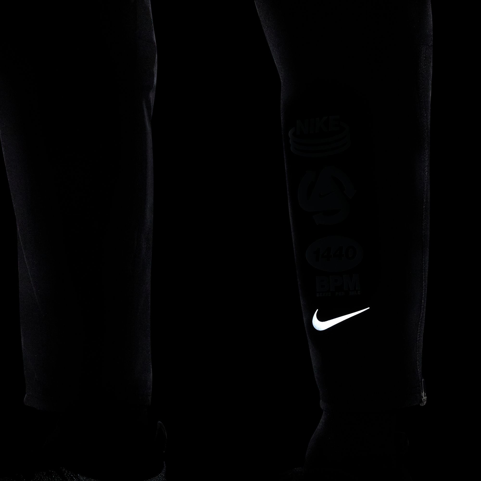 Nike M Nk Df Wr Chllgr Wvn Gx Pant Pantalón negro de hombre para correr