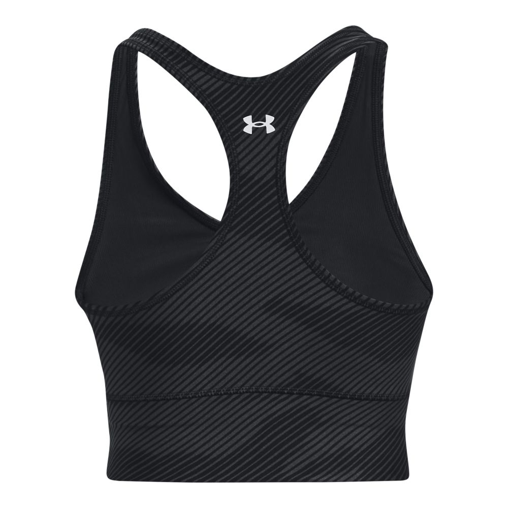 UA Prject Rock Hg Bra Top negro de mujer para entrenamiento