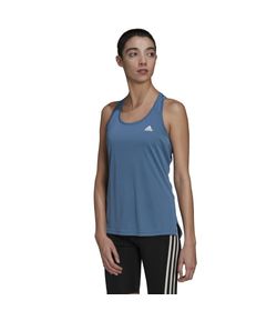Camiseta-Manga-Sisa-adidas-para-mujer-W-3S-Tk-para-entrenamiento-color-azul.-Frente-Sobre-Modelo