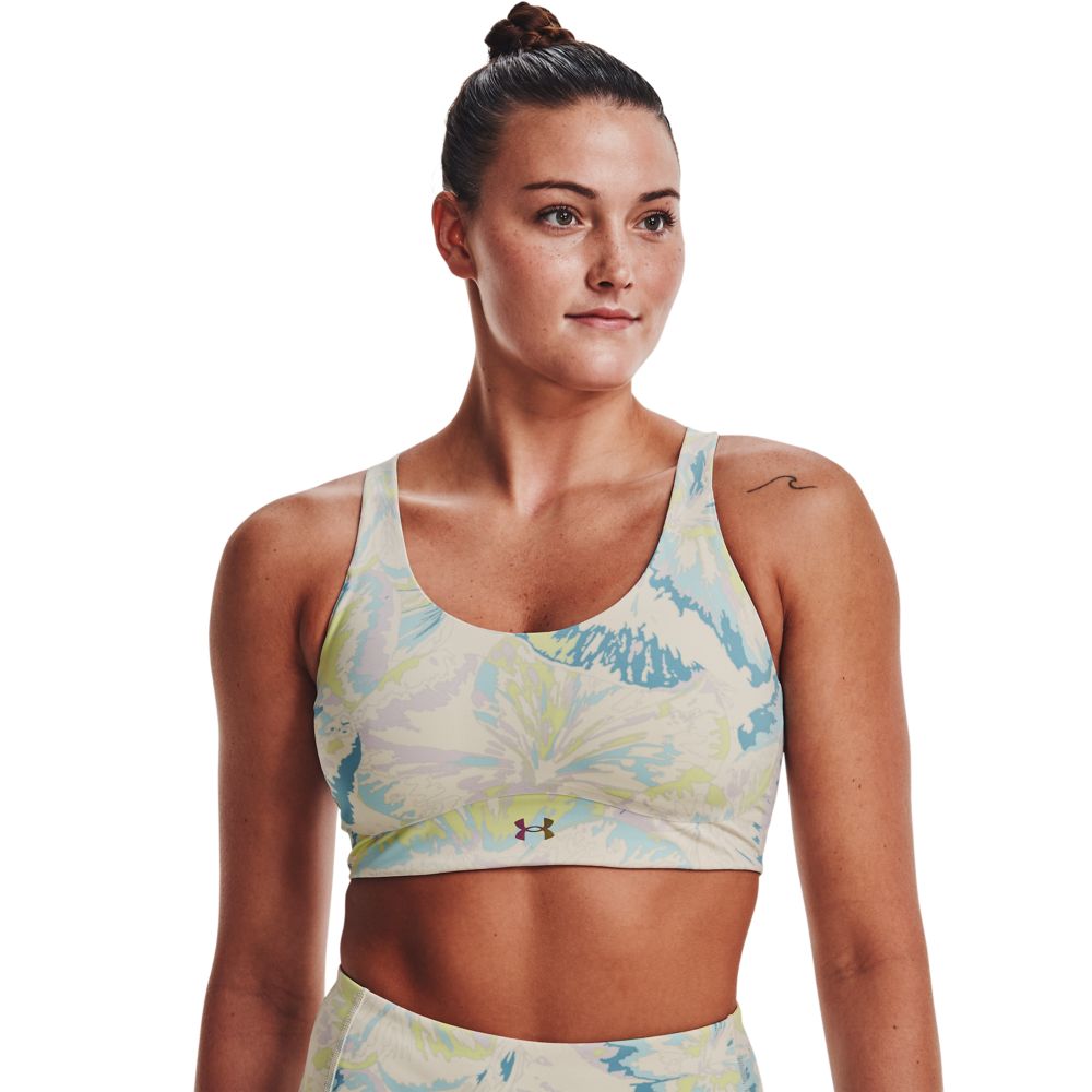 UA Smartform Rush Mid Print Top multicolor de mujer para entrenamiento