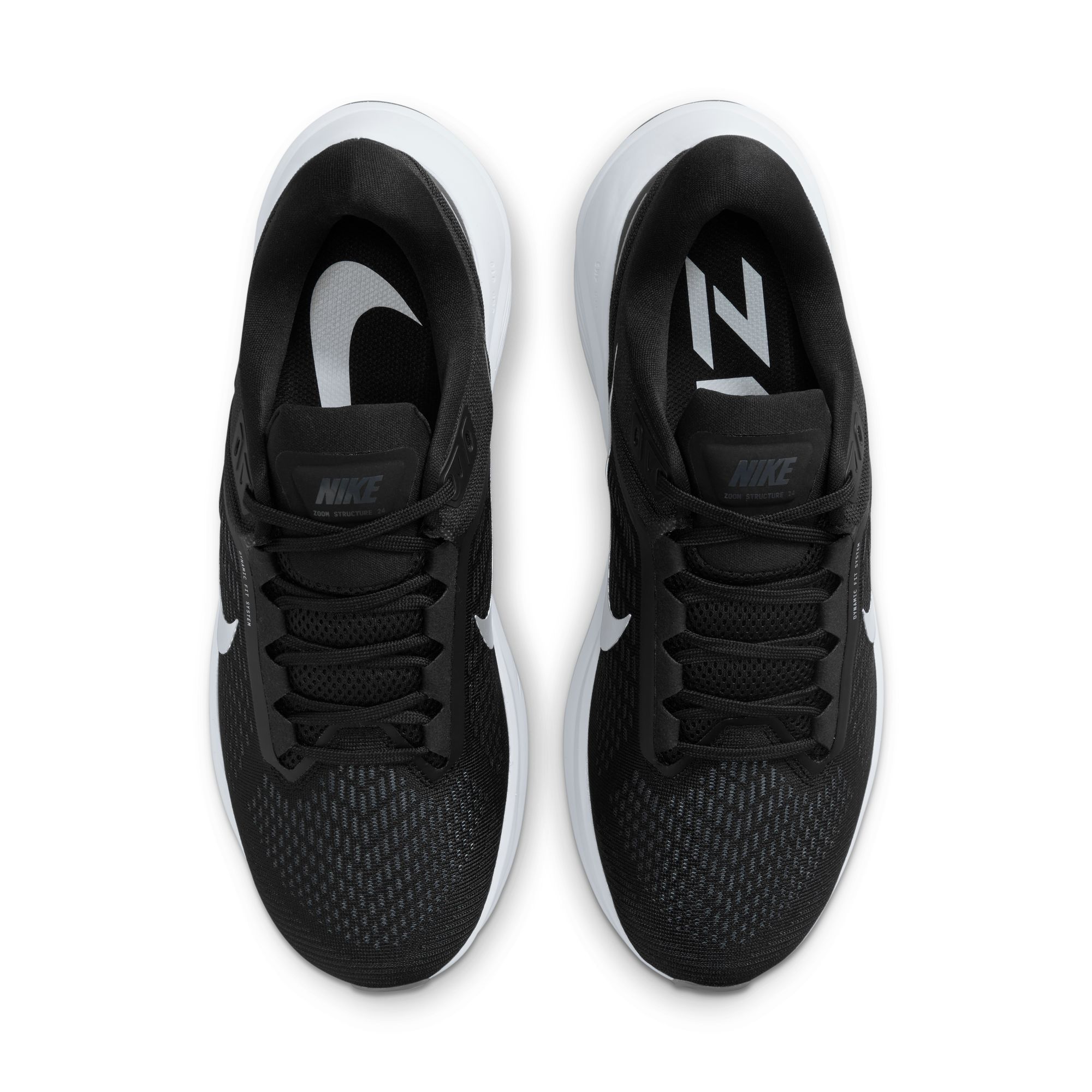 Nike Air Zoom Structure 24 Tenis negro de hombre para correr